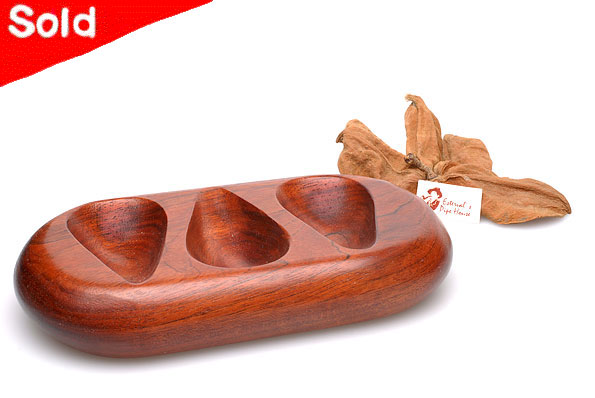RO-EL Pipe Holder Solid Briarwood for 3 Pipes Estate